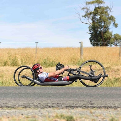 Grant Allen on his Carbonbike Revo R-2020 / RevoX handcycle