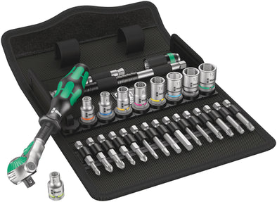 Wera 8100 SA 6 Zyklop Speed Ratchet Set 1/4" drive metric