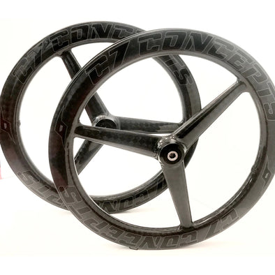 C7 CONCEPTS TRISPOKE REAR WHEELS, 406C (20