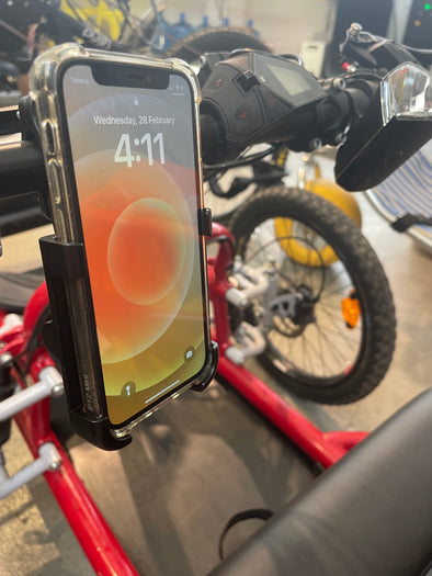 Mobile Phone Holder for Handcycles