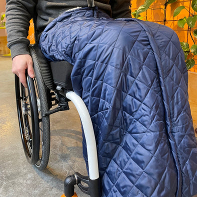 Winter Windproof Water Resistant Plush Fleece Wheelchair Blanket - Push Mobility