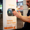 Wheely Hand Sanitiser Stand - Push Mobility