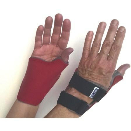 HARNESS Everyday Quad Cuff Gloves – Red Non-Marking - Push Mobility