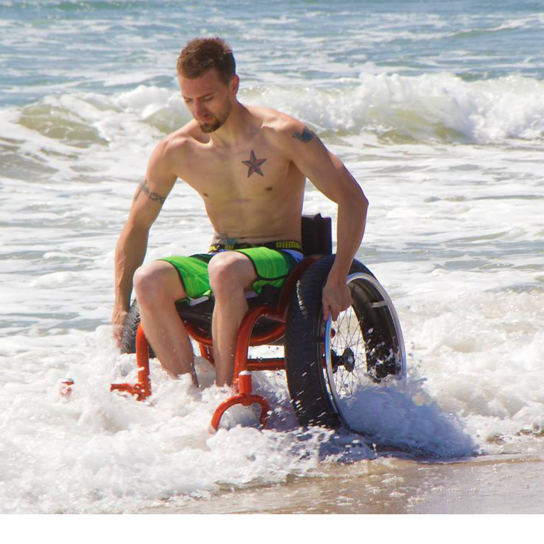 Lasher Bt Beach Wheelchair Push Mobility