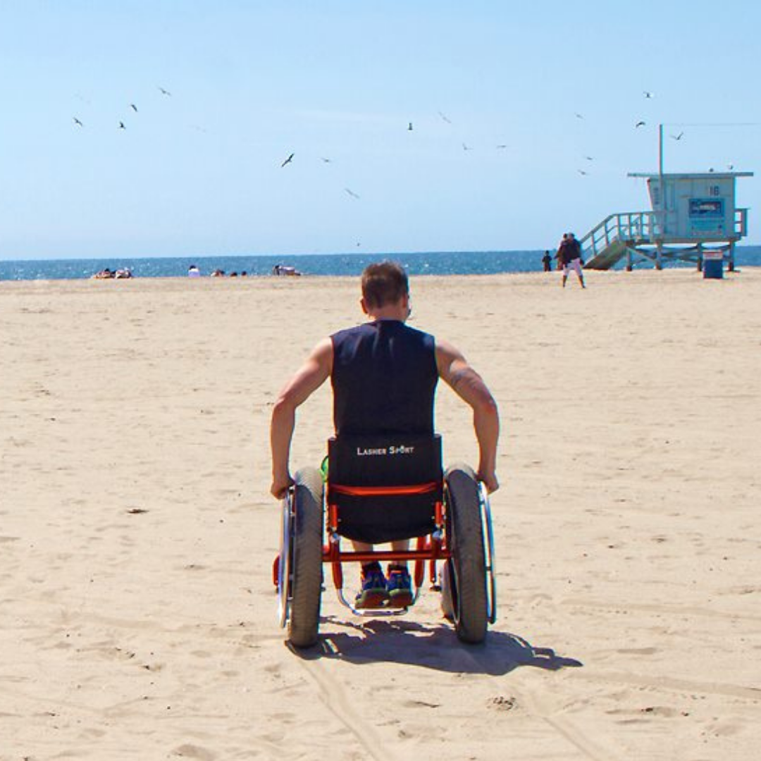 Lasher Bt Beach Wheelchair Push Mobility