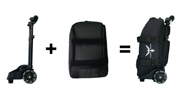 Phoenix System Trolley, XL Bag (Black) and Cabin Bag (Black) - Push Mobility